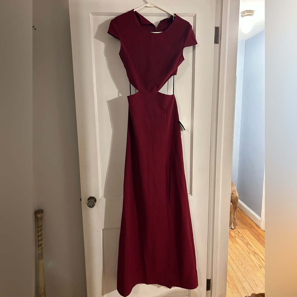 Burgundy dress from lulus